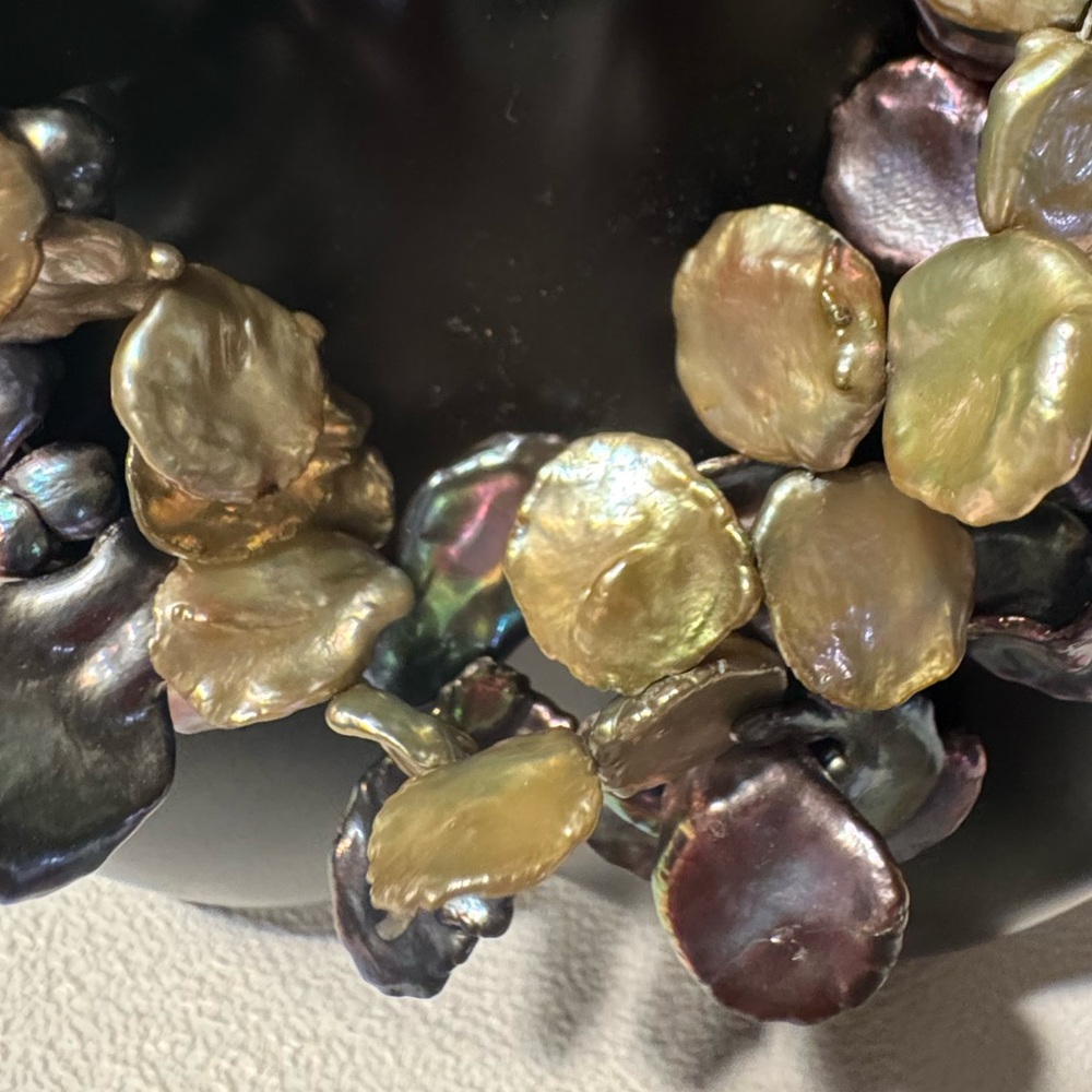 JBB Cluster Necklace with Keshi Pearls